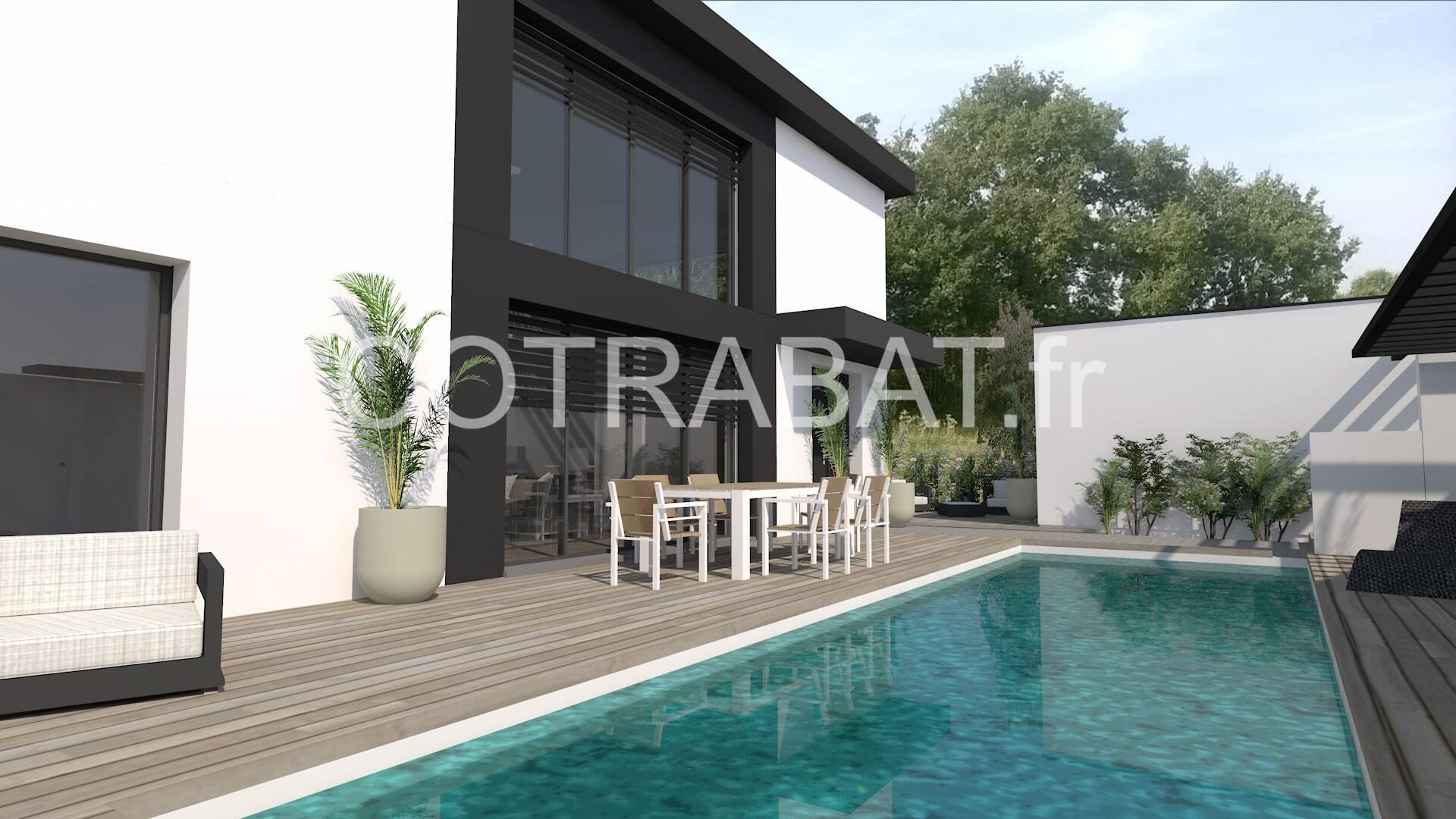 Plan 3D villa Bouliac