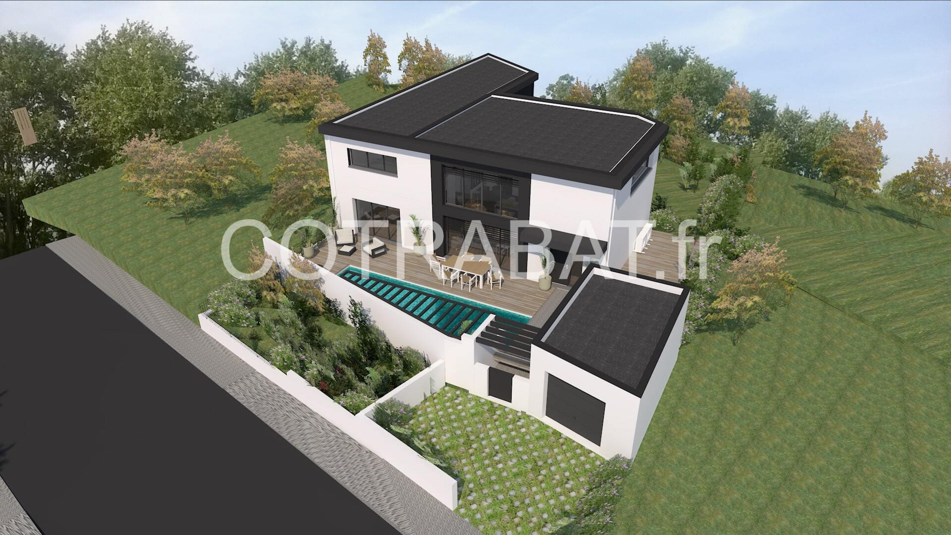 Plan 3D villa Bouliac