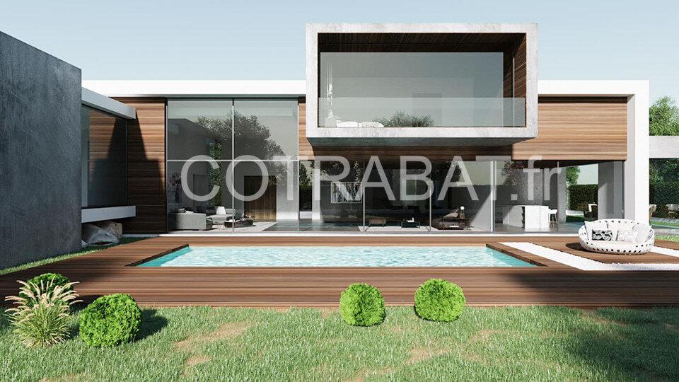 Plan 3D maison architecte 200m2 Bordeaux