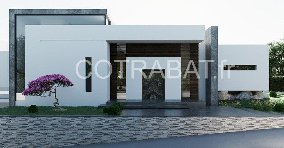 Plan 3D maison architecte 200m2 Bordeaux