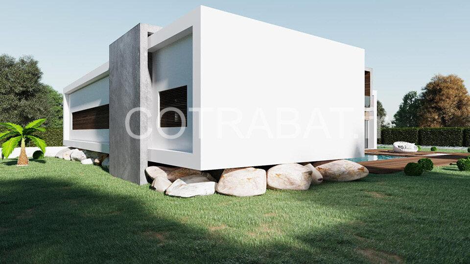 Plan 3D maison architecte 200m2 Bordeaux