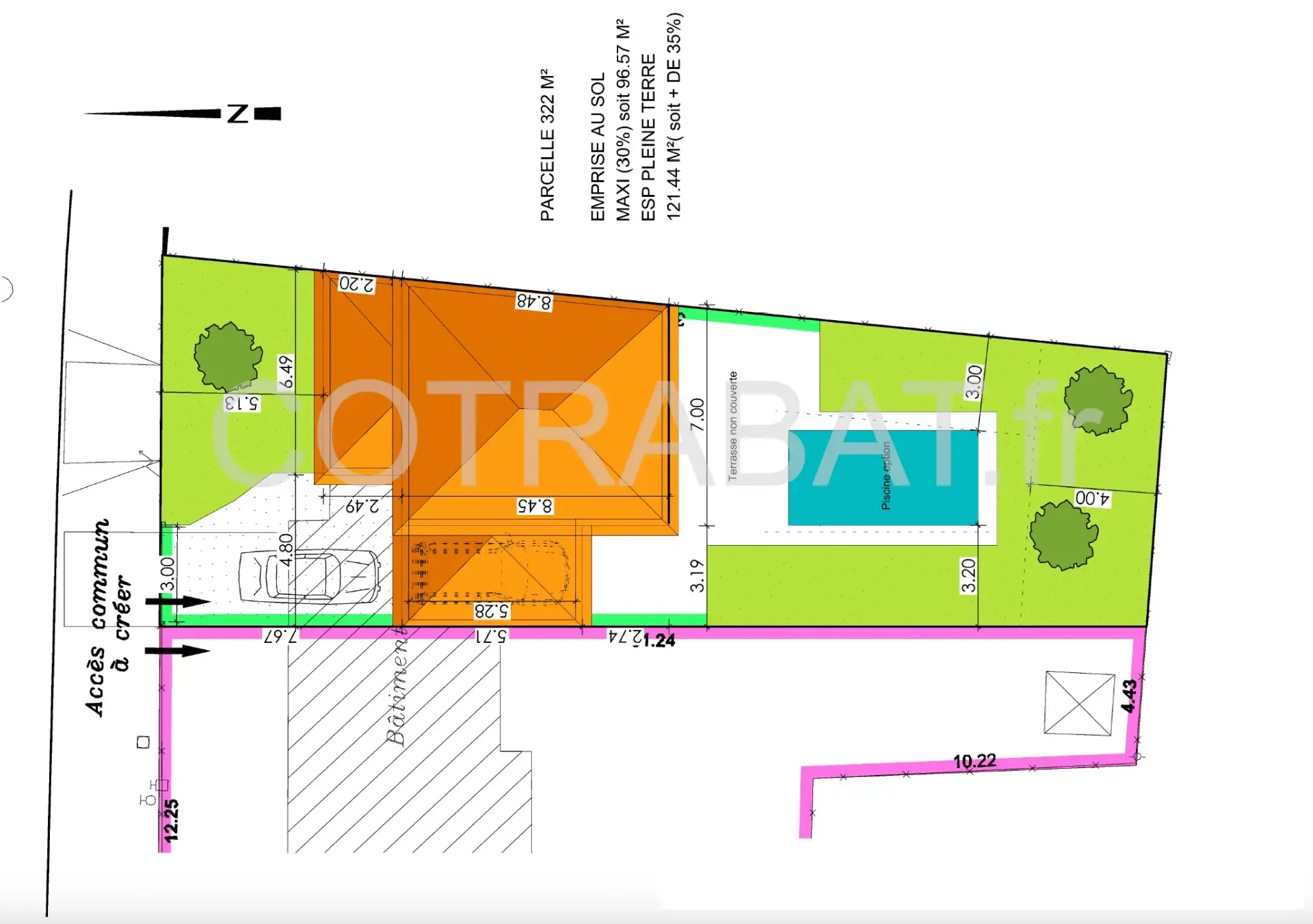 Plan 3D maison Bruges