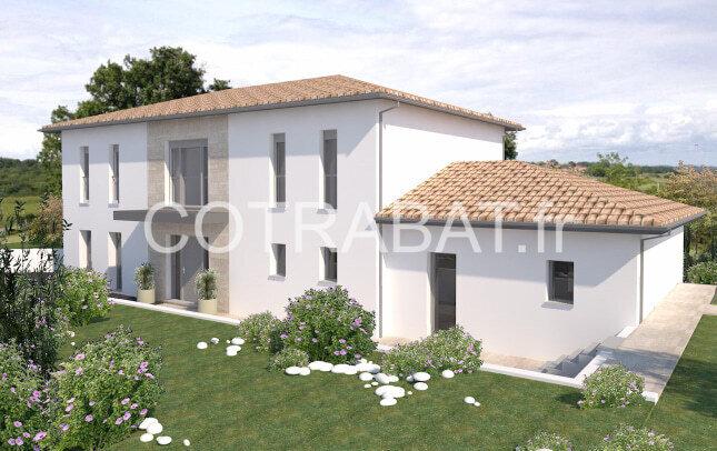 Plan 3D maison Cenac