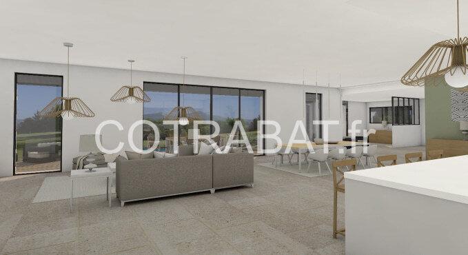 Plan 3D maison Cenac