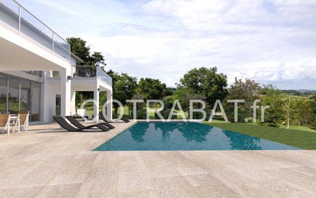 Plan 3D maison Cenac