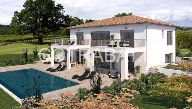 Plan 3D maison Cenac