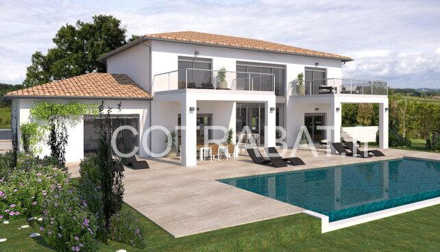 Plan 3D maison Cenac