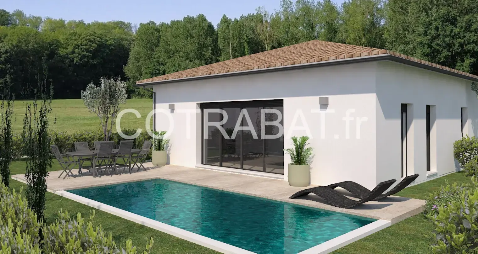 Plan 3D maison Creon