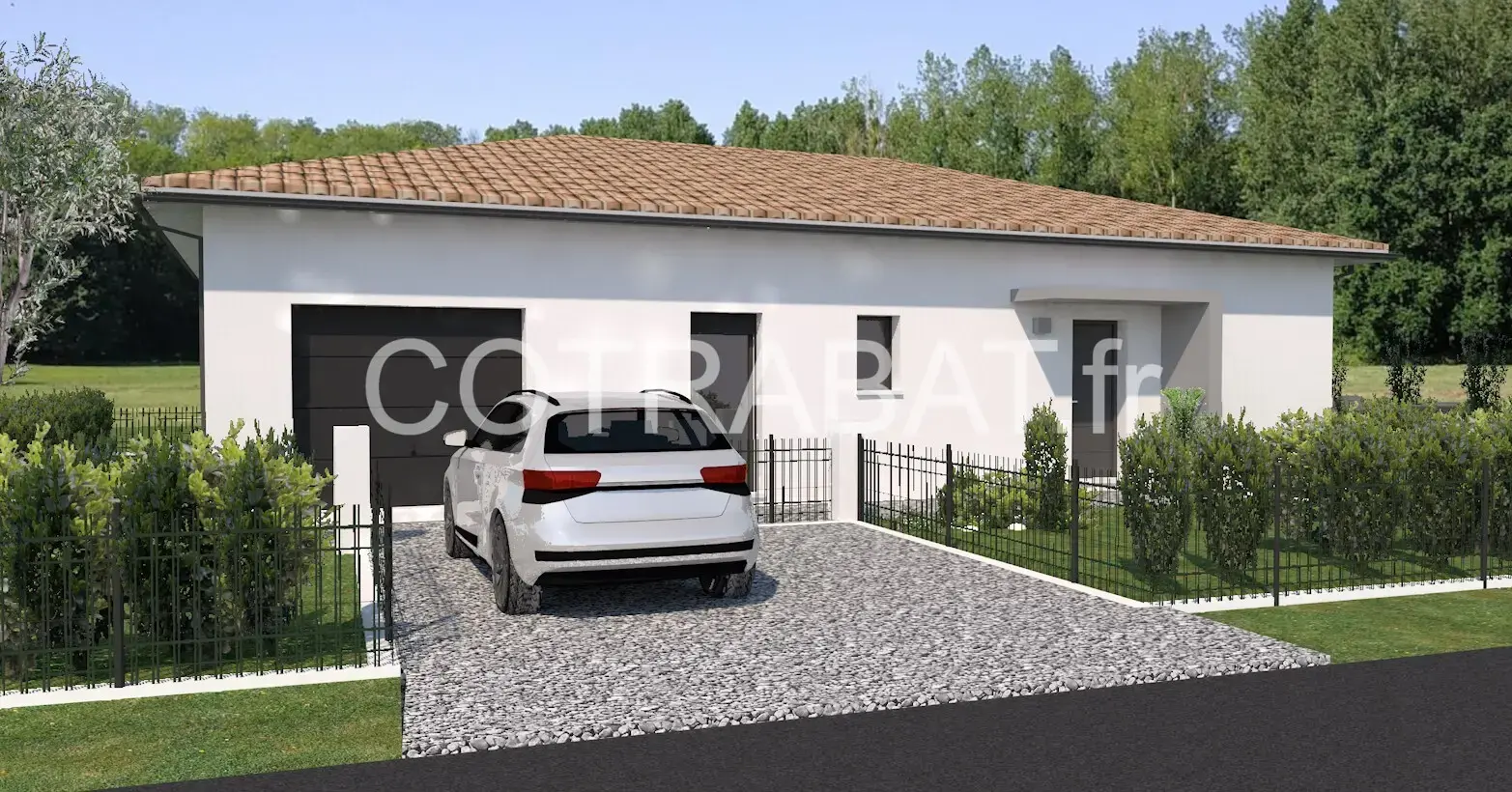 Plan 3D maison Creon