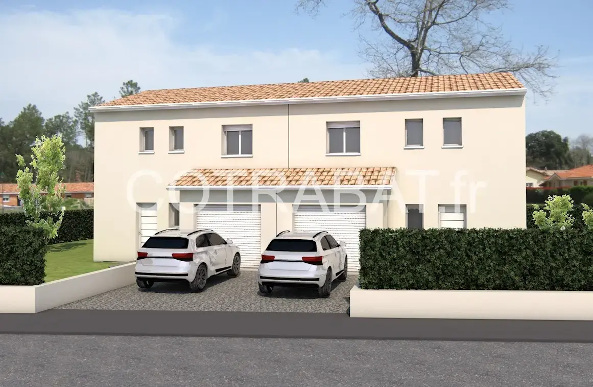 Plan 3D maison double Ambares