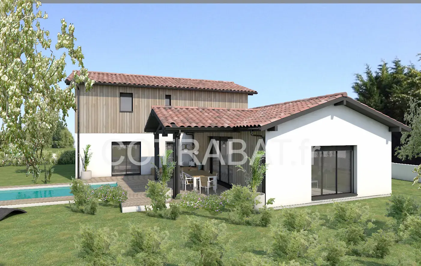 Plan 3D maison Eysines