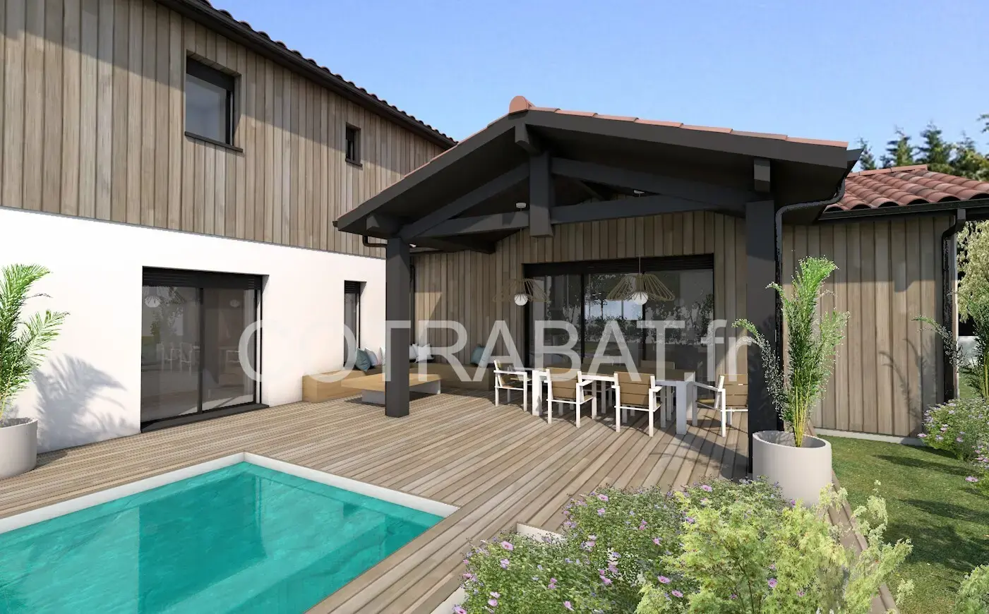 Plan 3D maison Eysines