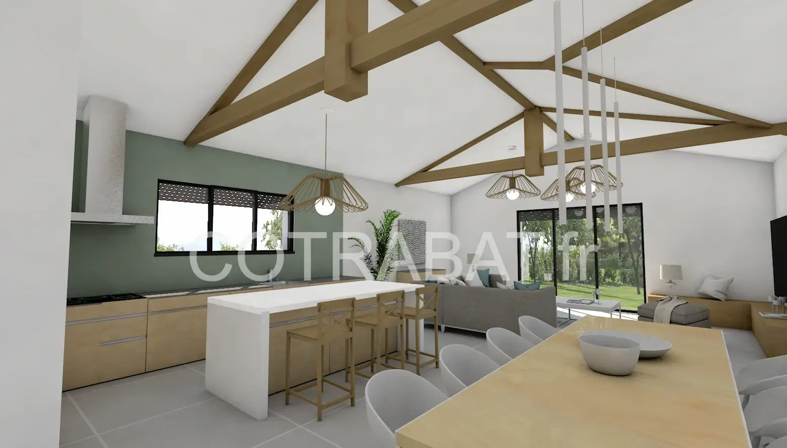 Plan 3D maison Eysines