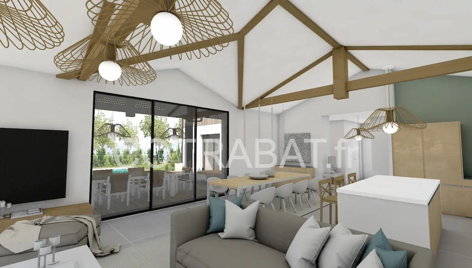 Plan 3D maison Eysines