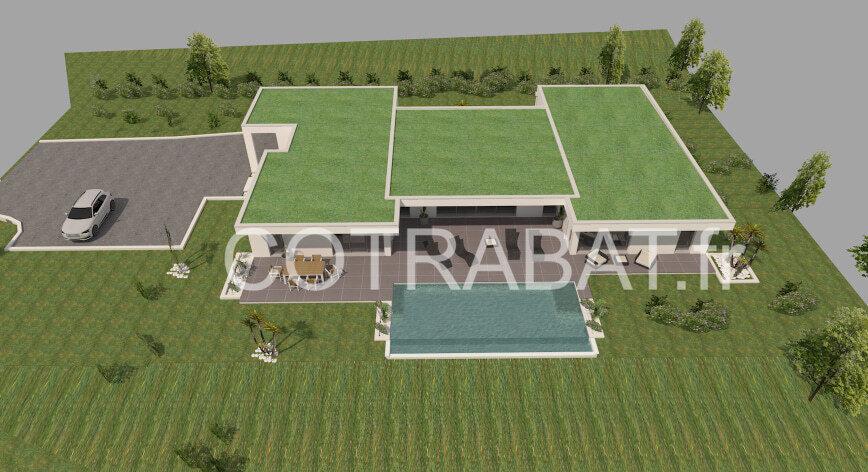 Plan 3D maison Gironde