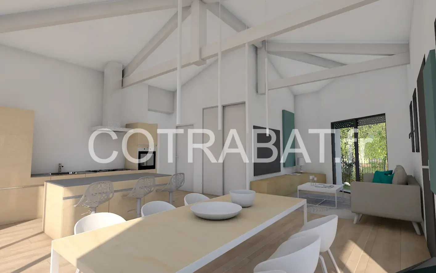 Plan 3D maison Lanton