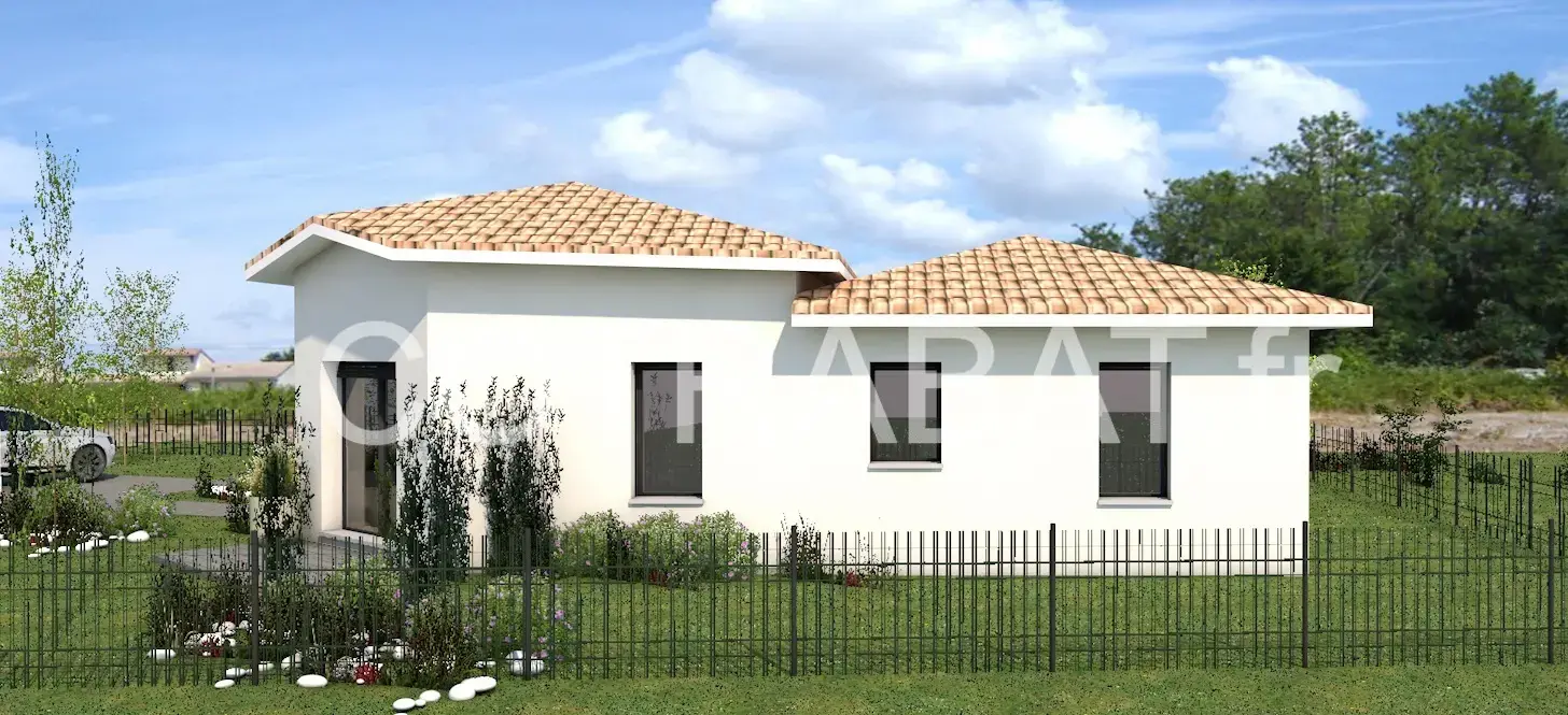 Plan 3D maison Lanton