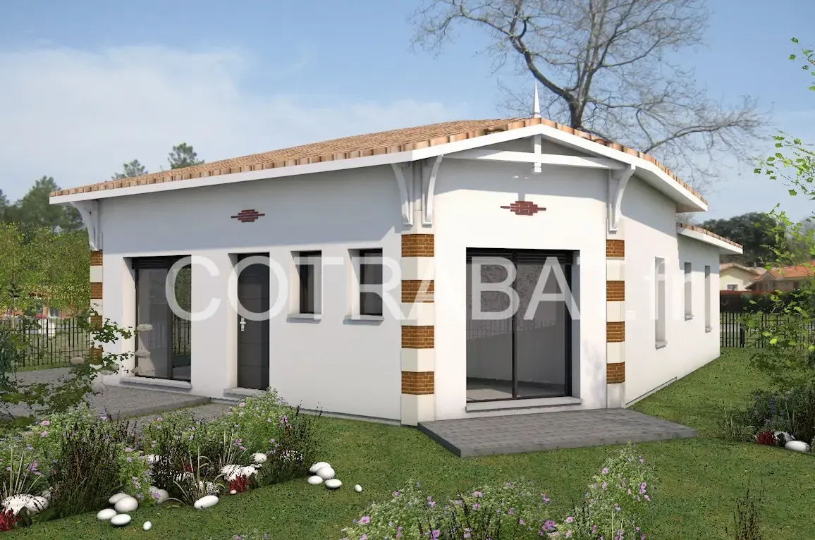 Plan 3D maison Lanton