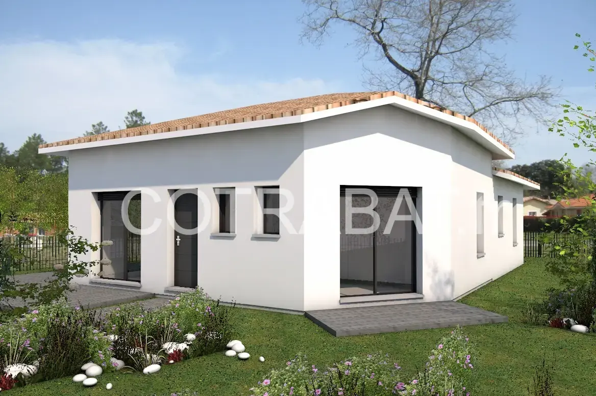 Plan 3D maison Lanton