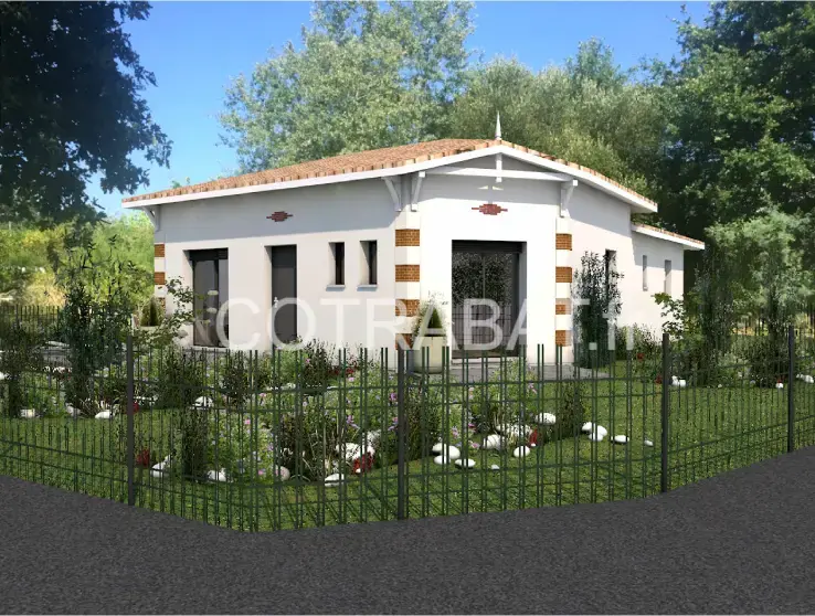 Plan 3D maison Lanton