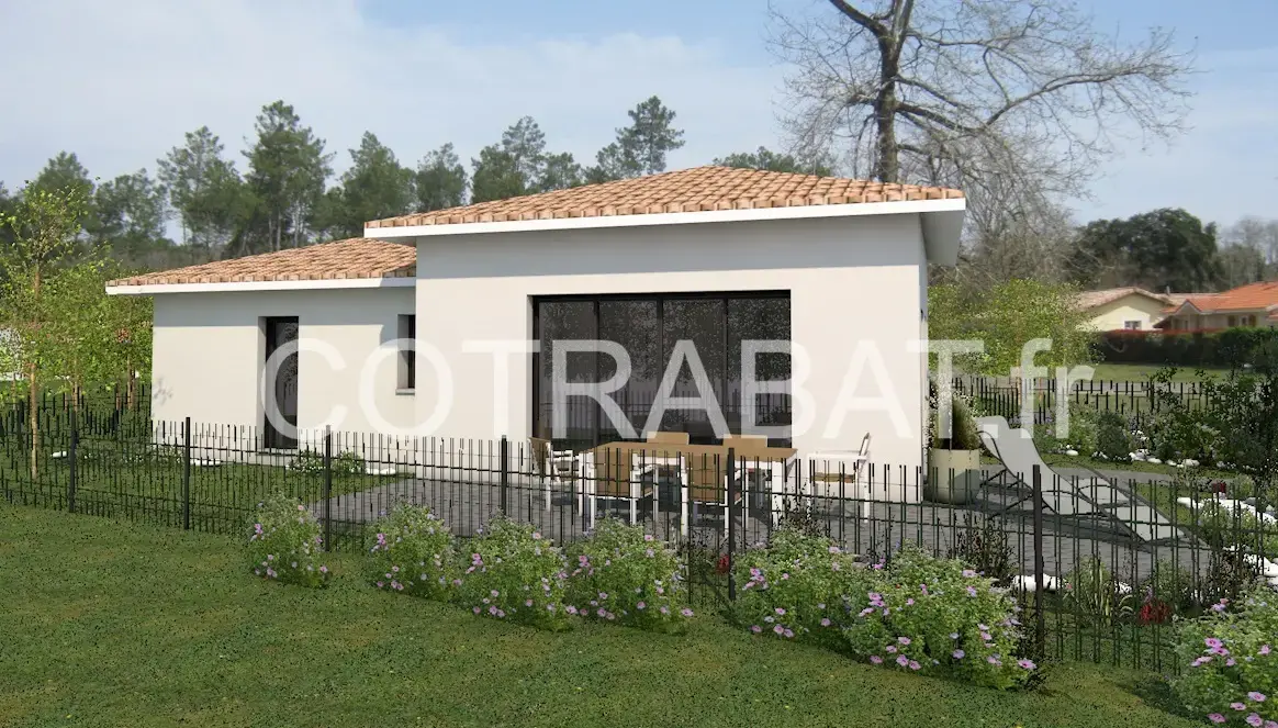 Plan 3D maison Lanton