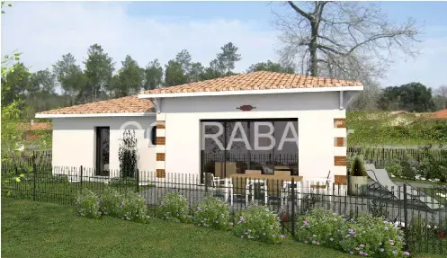 Plan 3D maison Lanton
