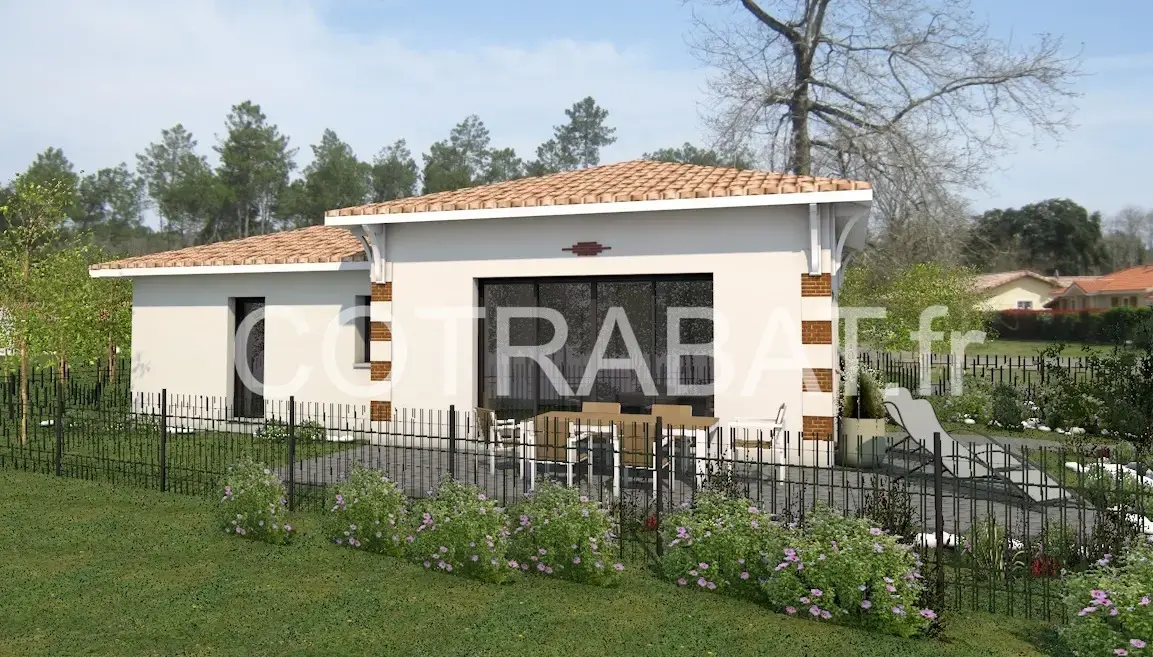 Plan 3D maison Lanton