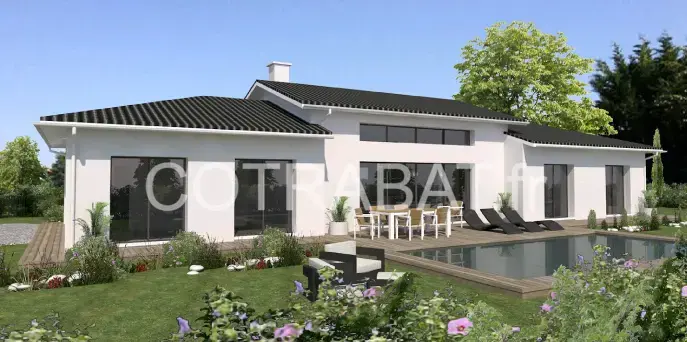 Plan 3D maison Le Bouscat