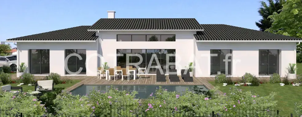 Plan 3D maison Le Bouscat
