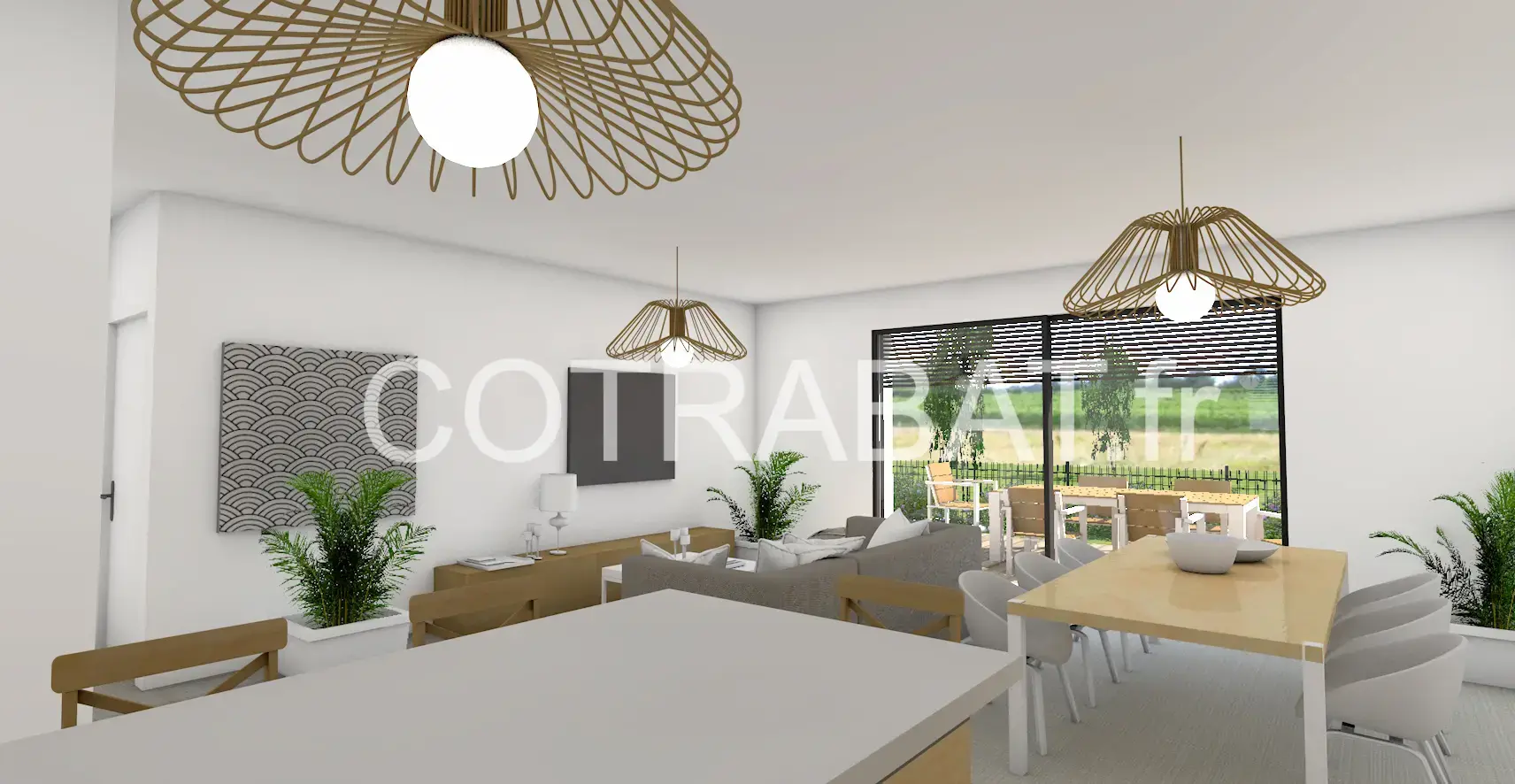 Plan 3D maison Leognan