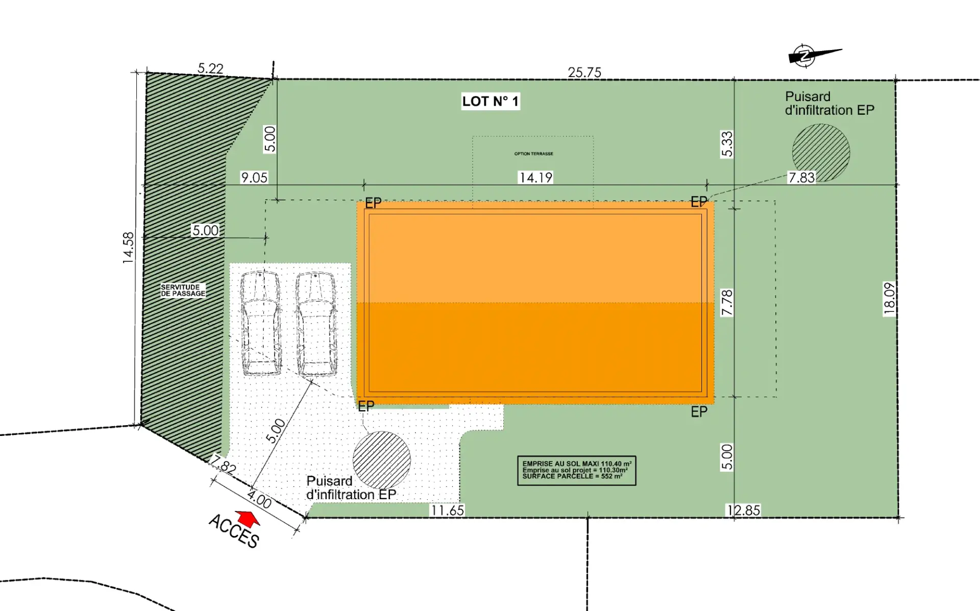 Plan 3D maison Leognan