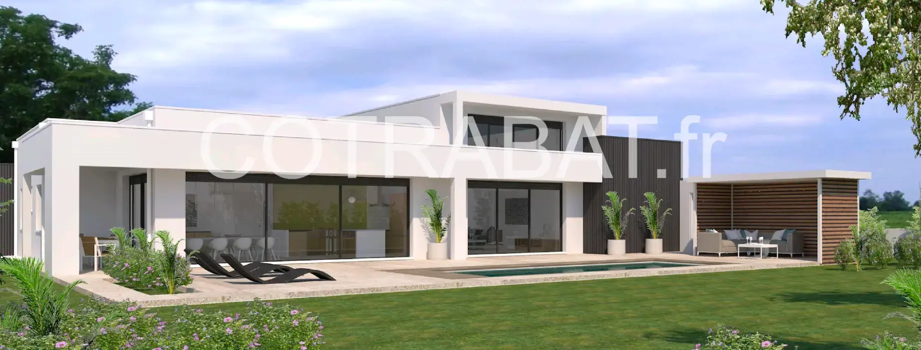 Plan 3D maison Lesparre
