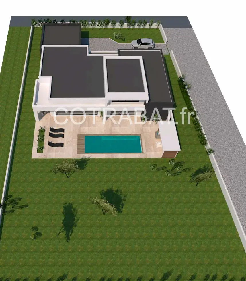 Plan 3D maison Lesparre