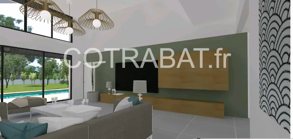 Plan 3D maison Lesparre