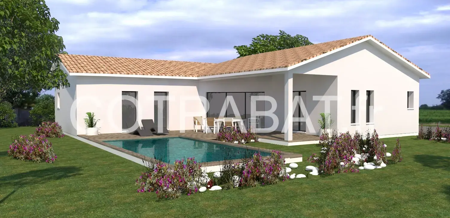 Plan 3D maison Lussac les Chateaux