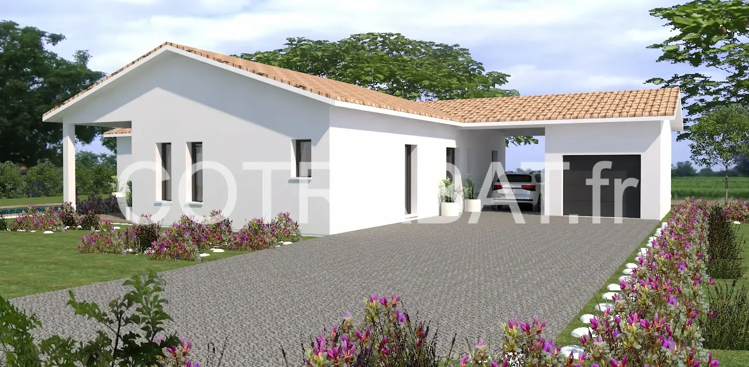 Plan 3D maison Lussac les Chateaux