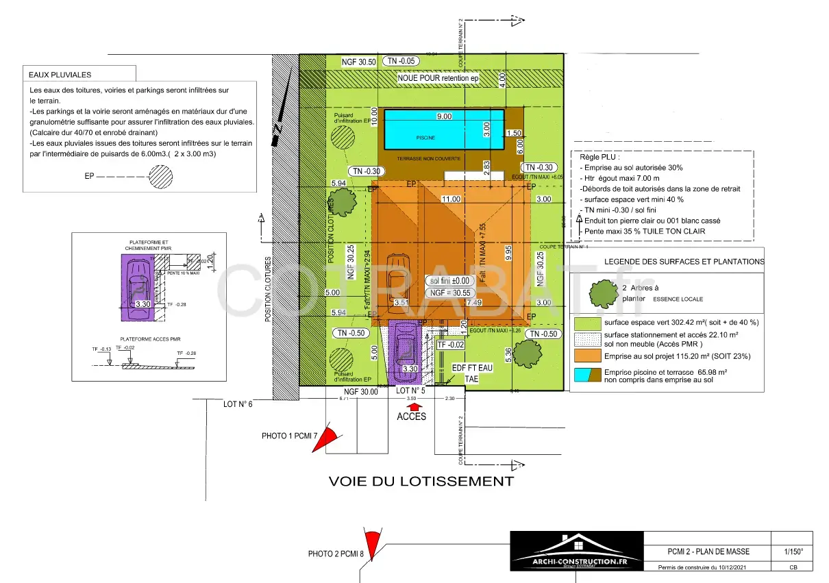 Plan 3D maison Martillac