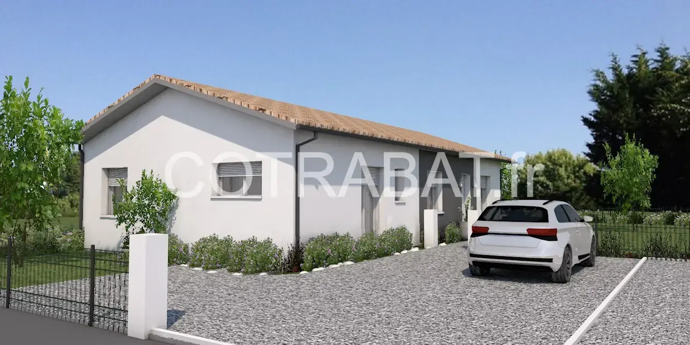 Plan 3D maison Saint Medard