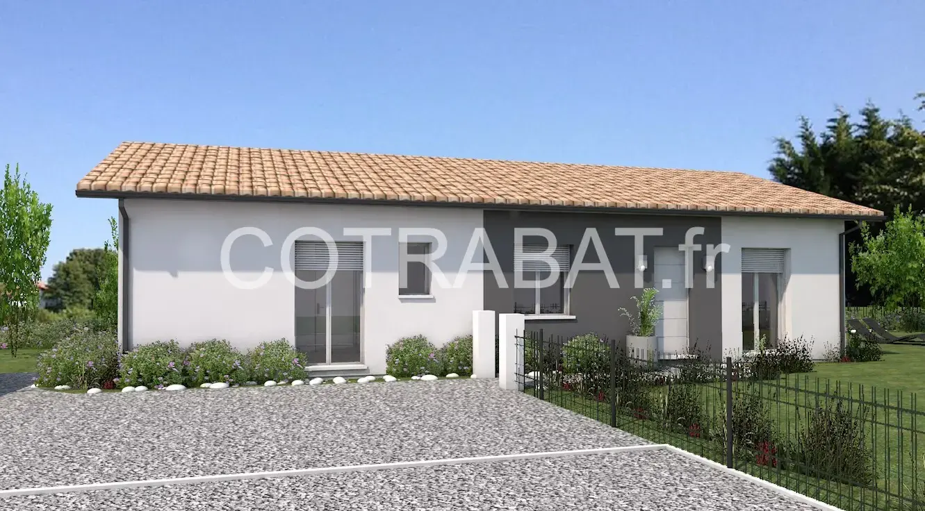 Plan 3D maison Saint Medard