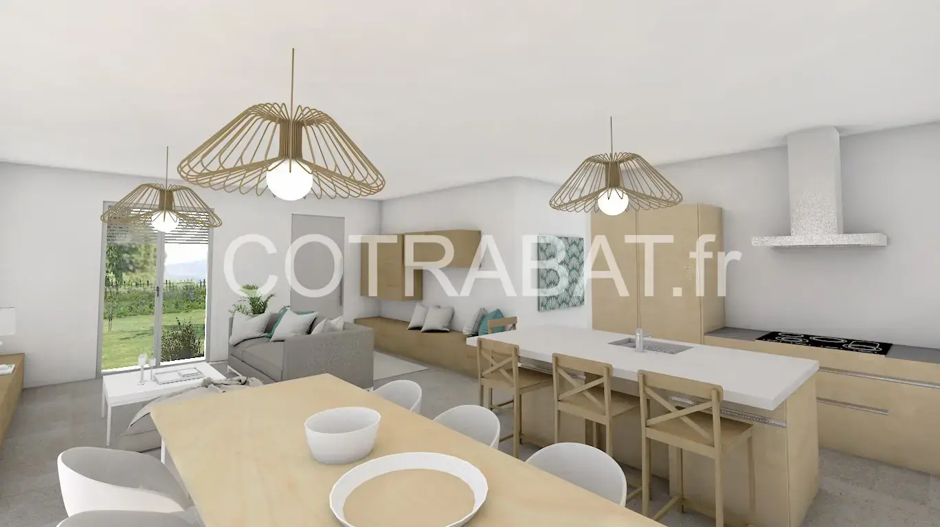 Plan 3D maison Saint Medard