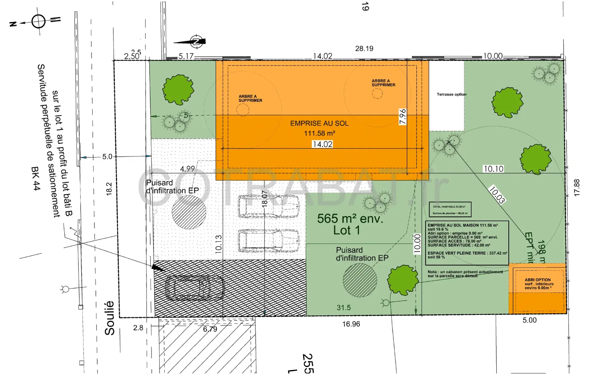Plan 3D maison Saint Medard