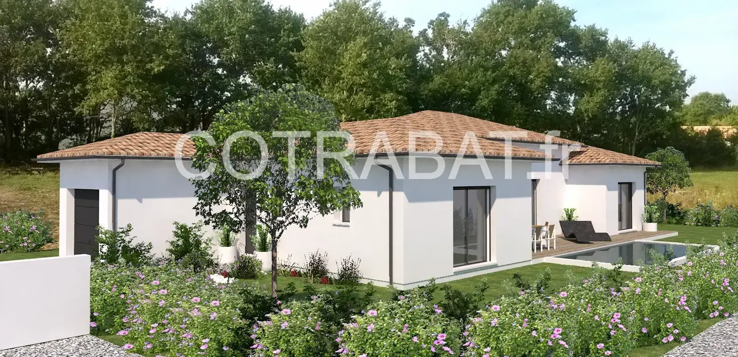 Plan 3D maison Salleboeuf