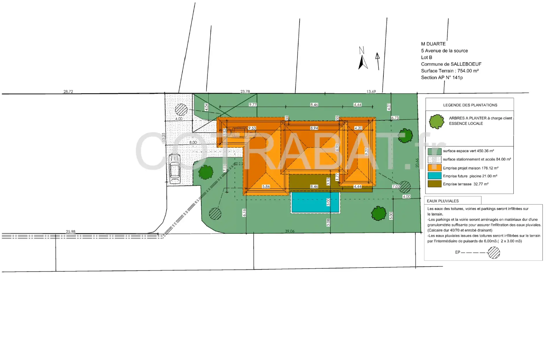 Plan 3D maison Salleboeuf