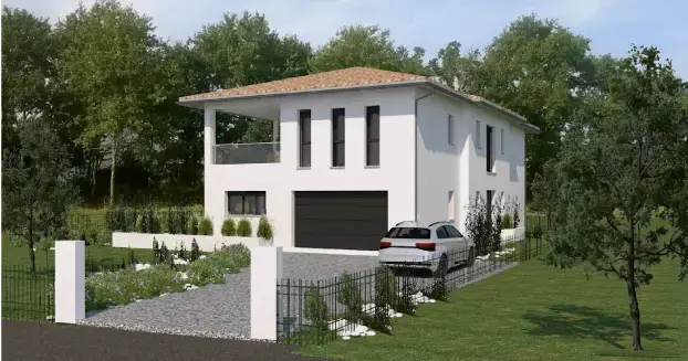 Plan 3D maison Sauterne