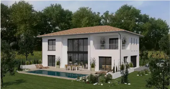 Plan 3D maison Sauterne