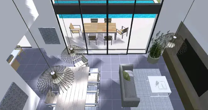 Plan 3D maison Sauterne