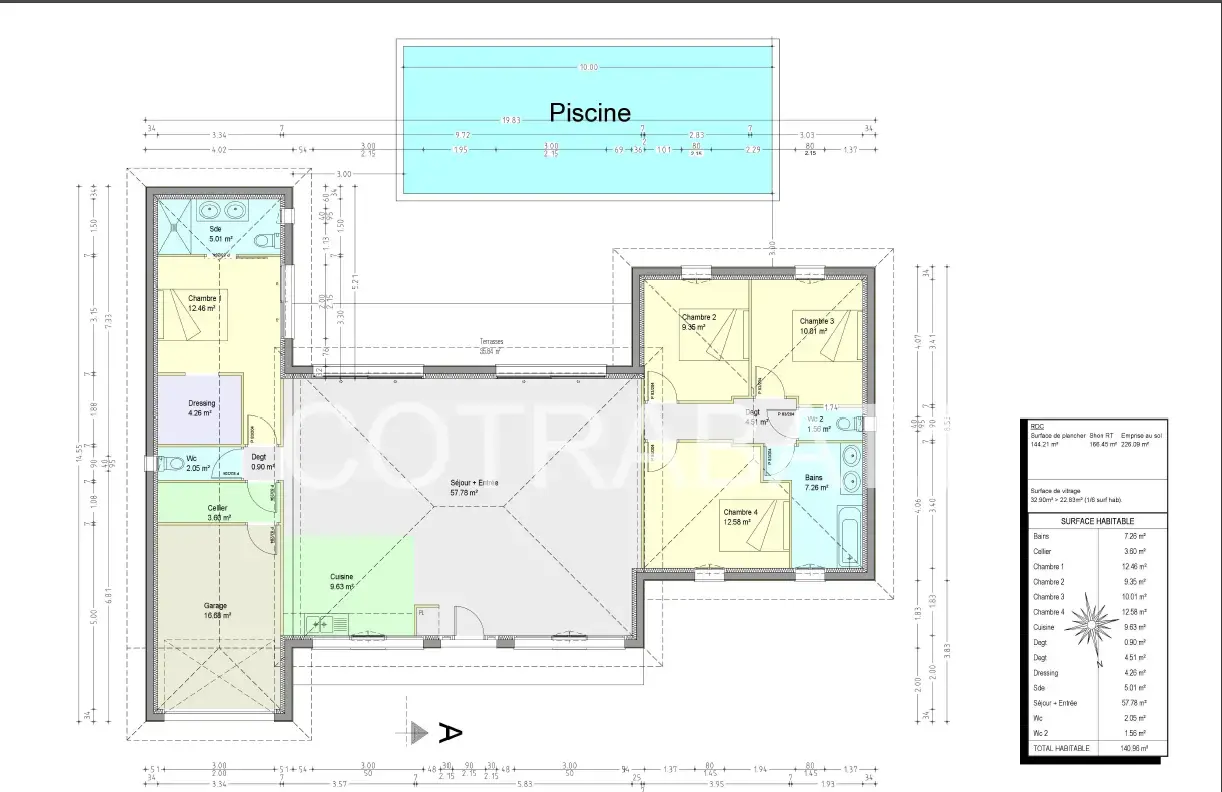 Plan 3D villa Camblanes