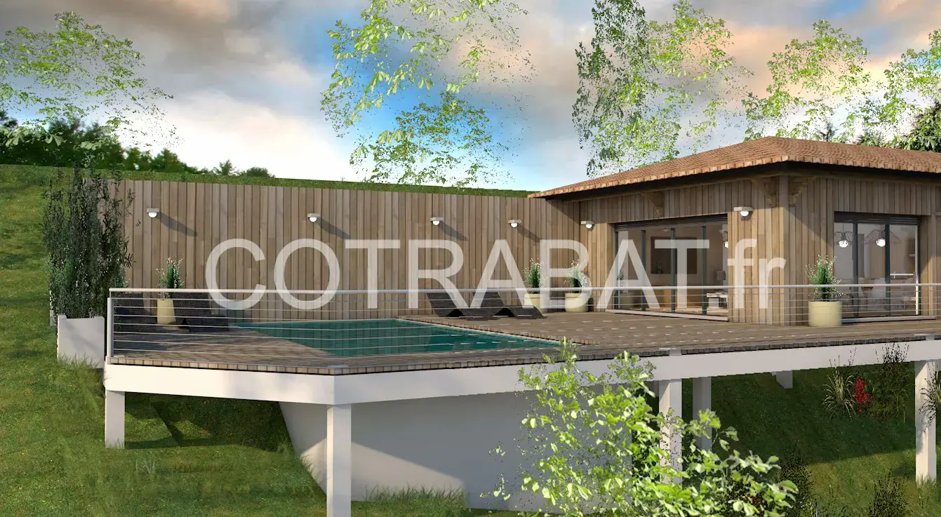 Plan 3D villa Carcans