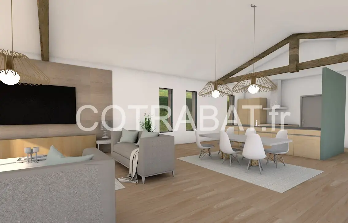 Plan 3D villa Carcans