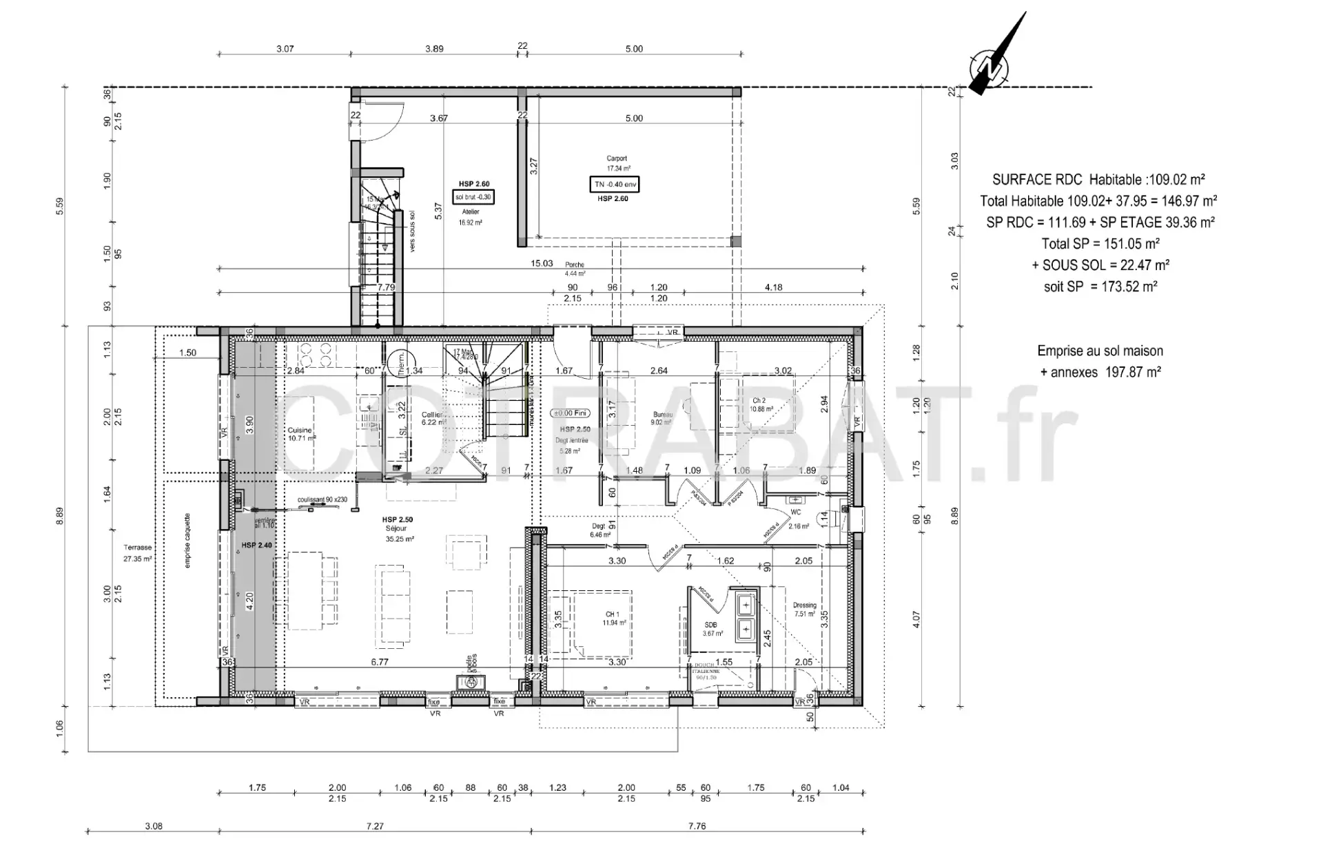 Plan 3D villa Carignan